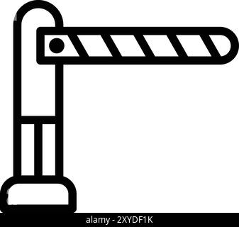 Konstruktionsabbildung Des Symbols „Barrier Vector“ Stock Vektor