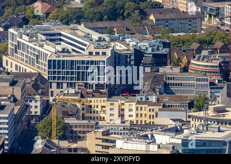 Luftbild, City Ansicht mit Husemann Karree Viktoria Karree Geschäftsquartier, Gleisdreieck, Bochum, Ruhrgebiet, Nordrhein-Westfalen, Deutschland ACHTUNGxMINDESTHONORARx60xEURO *** Luftansicht, Stadtblick mit Husemann Karree Viktoria Karree Geschäftsviertel, Gleisdreieck, Bochum, Ruhrgebiet, Nordrhein-Westfalen, Deutschland ACHTUNGxMINDESTHONORARx60xEURO Stockfoto