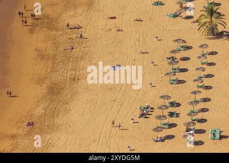 Playa de las Teresitas auf Teneriffa Stockfoto