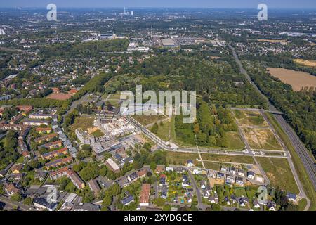 Luftbild, Ostpark Quartier Feldmark, ehemaliger Alter Friedhof, Baustelle an der Straße Alte Stadtgärtnerie, Gebäude Freiwillige Feuerwehr Altenbochum, Fernsicht, Altenbochum, Bochum, Ruhrgebiet, Nordrhein-Westfalen, Deutschland ACHTUNGxMINDESTHONORARx60xEURO *** Luftaufnahme, Ostpark Quartier Feldmark, ehemaliger alter Friedhof, Baustelle an der Alten Stadtgärtnerie, Baufreiwillige Feuerwehr Altenbochum, Fernsicht, Altenbochum, Bochum, Ruhrgebiet, Nordrhein-Westfalen, Deutschland ACHTUNGxMINDESTHONORARx60xEURO Stockfoto