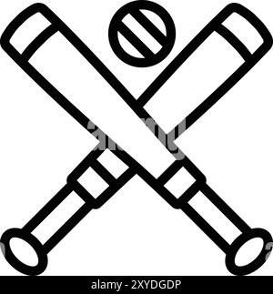 Baseball-Vektor-Symbol-Design-Illustration Stock Vektor