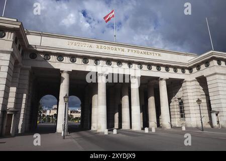 Österreich, Wien, Ausseres Burgtor, Außeres Schloss Triumphtor der Hofburg, Europa Stockfoto