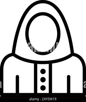 Niqab Vector Icon Design Illustration Stock Vektor