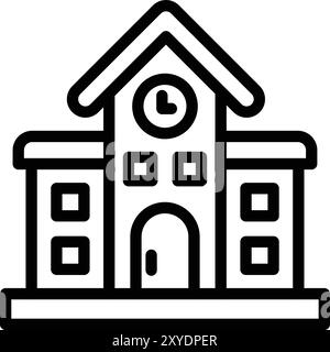 Bahnhof Vektor-Symbol Design-Illustration Stock Vektor