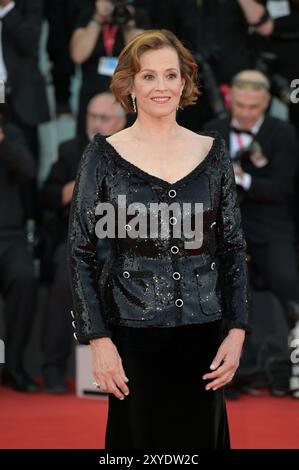 Am 28. August nimmt Sigourney Weaver am 81. Filmfestival von Venedig 2024 Teil. Stockfoto