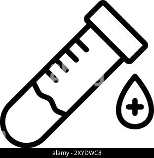 Blutprobe Vektor-Symbol Design-Illustration Stock Vektor