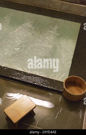 Indoor Onsen Thermalbad in Gero, Japan, Asien Stockfoto