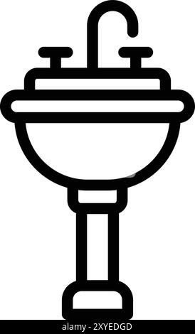 Senkvektor-Symbol Design-Illustration Stock Vektor
