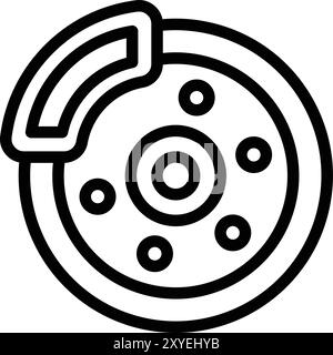 Discs Break Vector Symbol Design Illustration Stock Vektor
