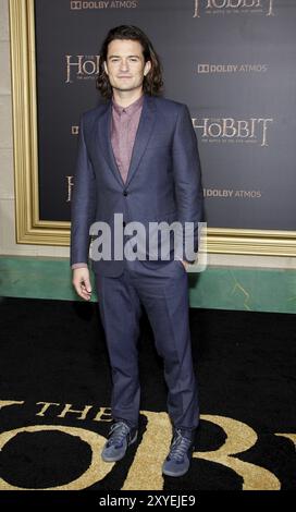 Orlando Bloom bei der Premiere von „The Hobbit: The Battle of the Five Armies“ in Los Angeles am 9. Dezember 2014 im Dolby Theatre in Hollywood. C Stockfoto