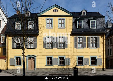 Schiller-Haus in Weimar, Thüringen, Deutschland, Europa Stockfoto