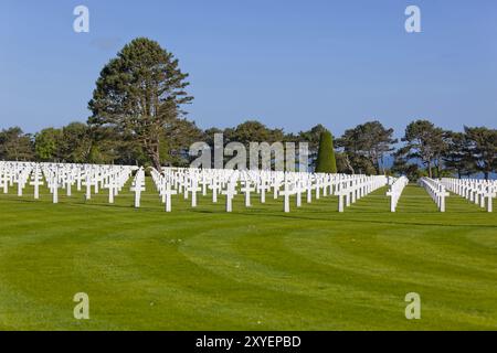 Der amerikanische Militärfriedhof in Colleville-sur-Mer Stockfoto