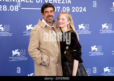 Pierfrancesco Favino und Alba Rohrwacher beim Photocall zum Kinofilm Maria auf der Biennale di Venezia 2024 / 81. Internationale Filmfestspiele von Venedig im Palazzo del Casino. Venedig, 29.08.2024 *** Pierfrancesco Favino und Alba Rohrwacher beim Fotobesuch für den Spielfilm Maria bei der Biennale di Venezia 2024 81 Venedig International Film Festival im Palazzo del Casino Venedig, 29 08 2024 Foto:xD.xBedrosianx/xFuturexImagex maria 4875 Stockfoto