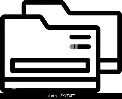 Folder Vector Icon Design Illustration Stock Vektor