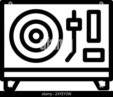 Vinylvektor-Symbol Design-Illustration Stock Vektor