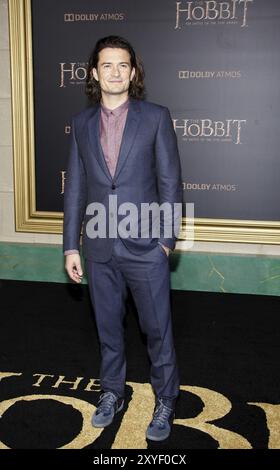 Orlando Bloom bei der Premiere von „The Hobbit: The Battle of the Five Armies“ in Los Angeles am 9. Dezember 2014 im Dolby Theatre in Hollywood. C Stockfoto