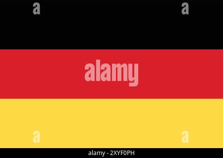 Deutschland Fahne Vector Illustration Stock Vektor