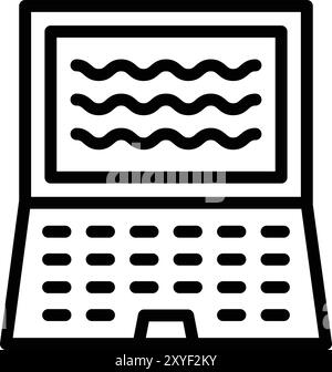 Notebook Vektor-Symbol-Design-Illustration Stock Vektor