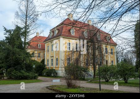 Schloss Rammenau, Bezirk Bautzen, Oberlausitz, Sachsen, Deutschland Europa Stockfoto