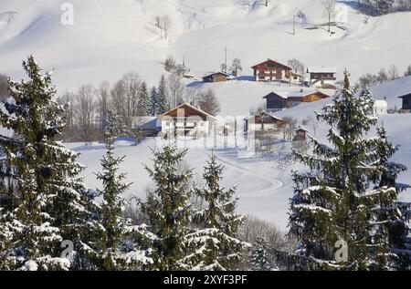 Alpen im Winter, Alpen Berge im Winter 02 Stockfoto