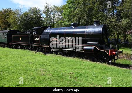 Beachy Head ist eine Lokomotive der Atlantik-Klasse auf der Bluebell Railway. Stockfoto