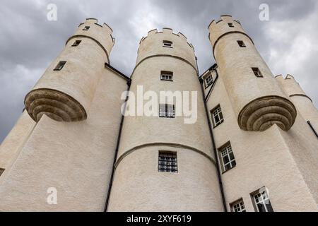 Braemar Castle befindet sich in der Nähe des Dorfes Braemar in Aberdeenshire, Schottland. Stockfoto