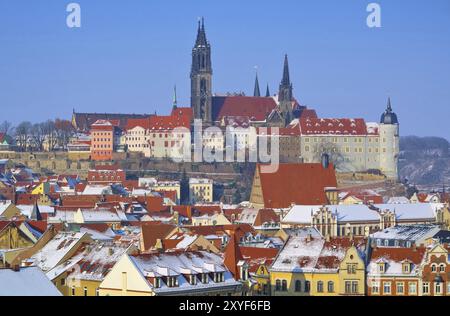 Schloss Meissen Albrechtsburg Winter 04 Stockfoto