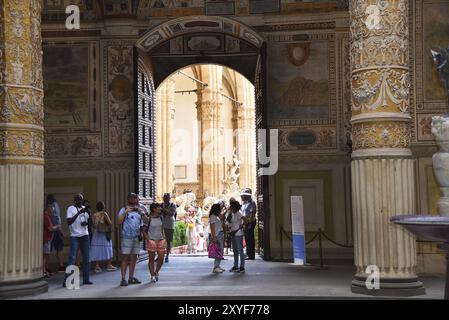 Florenz, Italien. September 2023. Der Palazzo Vecchio in Florenz Stockfoto