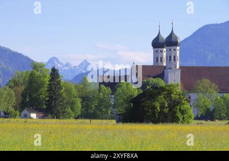 Benediktbeuern Kloster, Benediktbeuern Abtei 05 Stockfoto