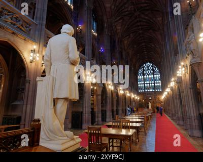 Innenraum des John Rylands Research Institute and Library in Manchester, England. August 2024 Stockfoto