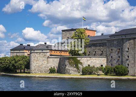 Die Festung Vaxholm an der schwedischen Inselküste Stockfoto