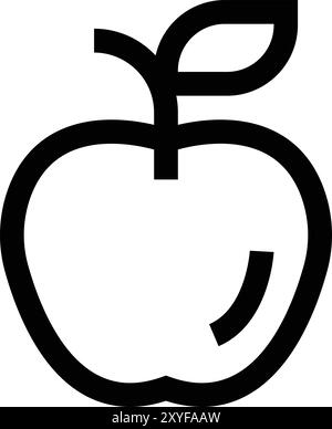 Apple Vector Icon Design Illustration Stock Vektor