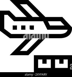 Air Freight Vector Symbol Design Illustration Stock Vektor