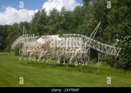 Strandbeest des niederländischen Künstlers Theo Jansen im Heart Art Museum in Herning Dänemark Stockfoto