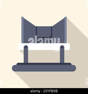 Die Wahlkabine ermöglicht es einem Wähler, bei einer Wahl eine Entscheidung zu treffen, während die Privatsphäre gewahrt bleibt Stock Vektor