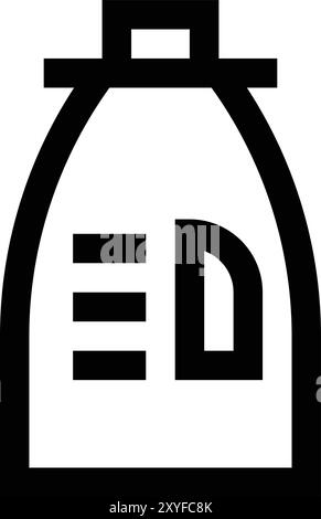 Stoffweichmacher Vektor-Symbol Design-Illustration Stock Vektor