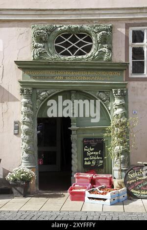 Shop in Bad Langensalza Stockfoto