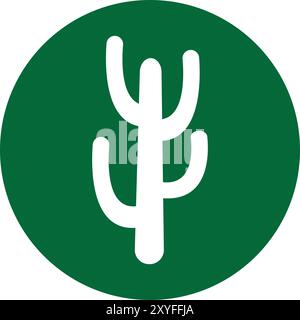 Kakteen Icon Vektor Illustration Symbol Design Stock Vektor