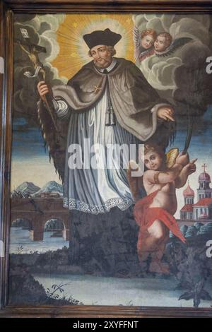 San Juan Nepomuceno, siglo XVIII, museo de los iconos, castillo Real, Sanok, Voivodato de subcarpacia, Polonia, osteuropa Stockfoto