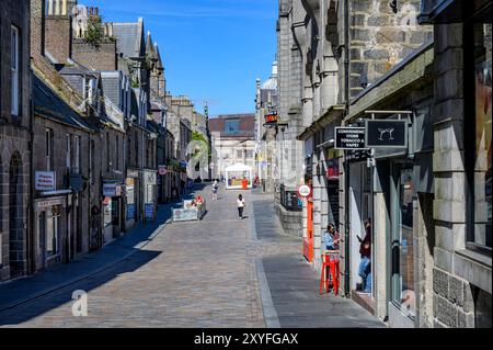 Belmont Street im Stadtzentrum von Aberdeen, Schottland, Großbritannien, Europa Stockfoto