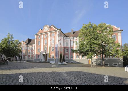 Barockes Neuschloss, Rokoko, Schlossplatz, Meersburg, Obersee, Bodensee, Bodenseegebiet, Baden-Württemberg, Deutschland, Europa Stockfoto