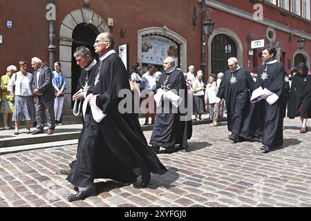 Mitglieder einer religiösen Bruderschaft Stockfoto