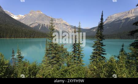 Emerald Lake im Yoho National Park in British Columbia Stockfoto