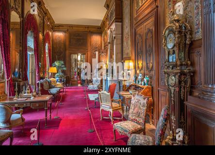 Innenraum von Waddesdon Manor, Waddesdon, Buckinghamshire, England, Großbritannien Stockfoto