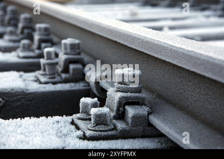 Winter-Spuren Stockfoto
