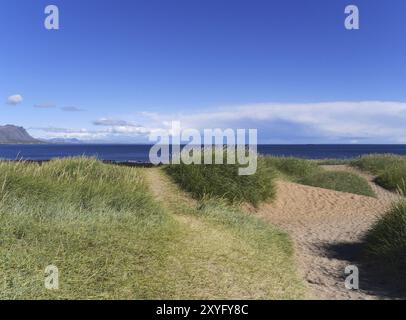 Küstenlandschaft in der Nähe von Buðir auf der Halbinsel Snaefellsnes in Island Stockfoto