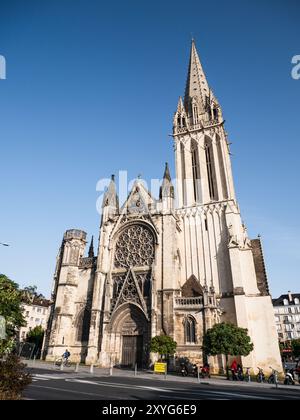 Caen, Frankreich; 21. August 2024: Kirche Saint-Pierre de Caen, Normandie, Frankreich Stockfoto