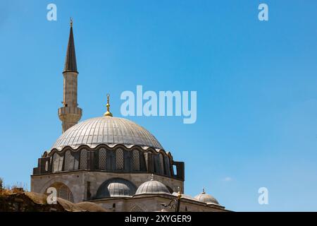 Rustem Pasa Moschee in Istanbul. Hintergrundfoto der osmanischen Architektur. Ramadan oder islamisches Konzept Foto. Stockfoto