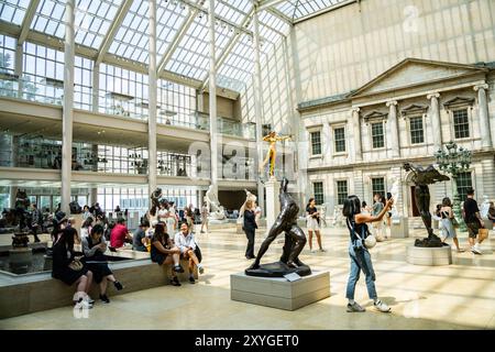 Manhattan, New York: Metropolitan Museum of Arts eines der besten der Welt. Skulpturen, Gemälde, Schätze, Artefakte von der Antike bis zur Moderne Stockfoto