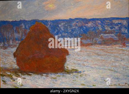 Heuhaufen im Winter von Claude Monet Stockfoto